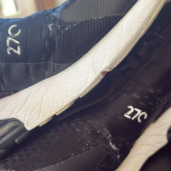 Nike Air 270 Black and White Sneakers mens 12 - Picture 7 of 7